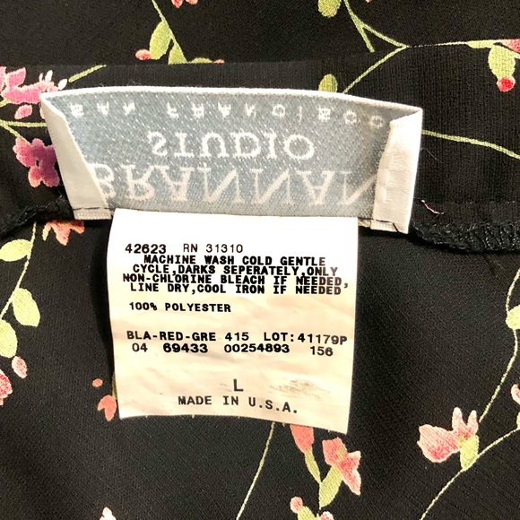 BRANNAN STUDIO san francisco Floral print Skirt size L NWOT never worn - Picture 4 of 13